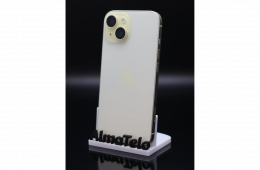 Apple iPhone 15 256 GB Yellow 100% akku - 12 HÓ GARANCIA