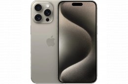 !! 1 ÉV GARANCIA !! Apple iPhone 15 Pro 128 GB Natural Titanium 91%