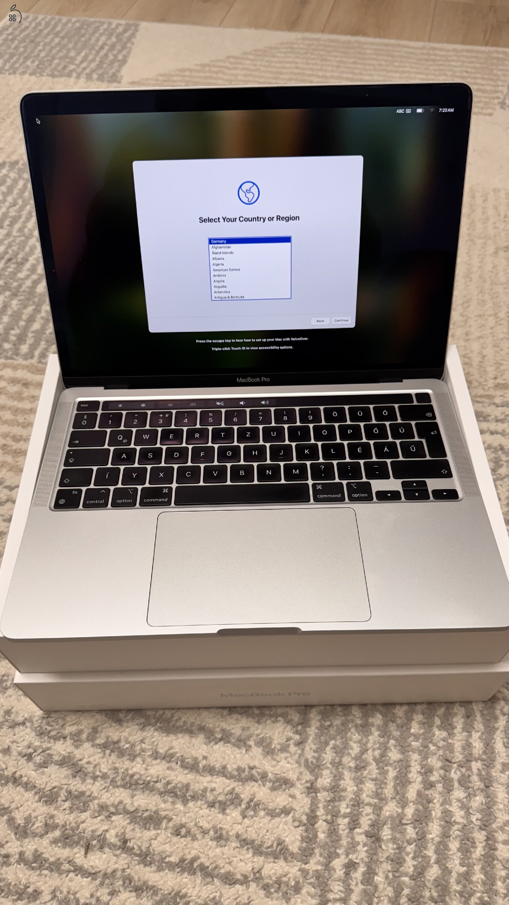 MacBook Pro M1 (13”, 8GB/256GB, 88% akkumulátor)