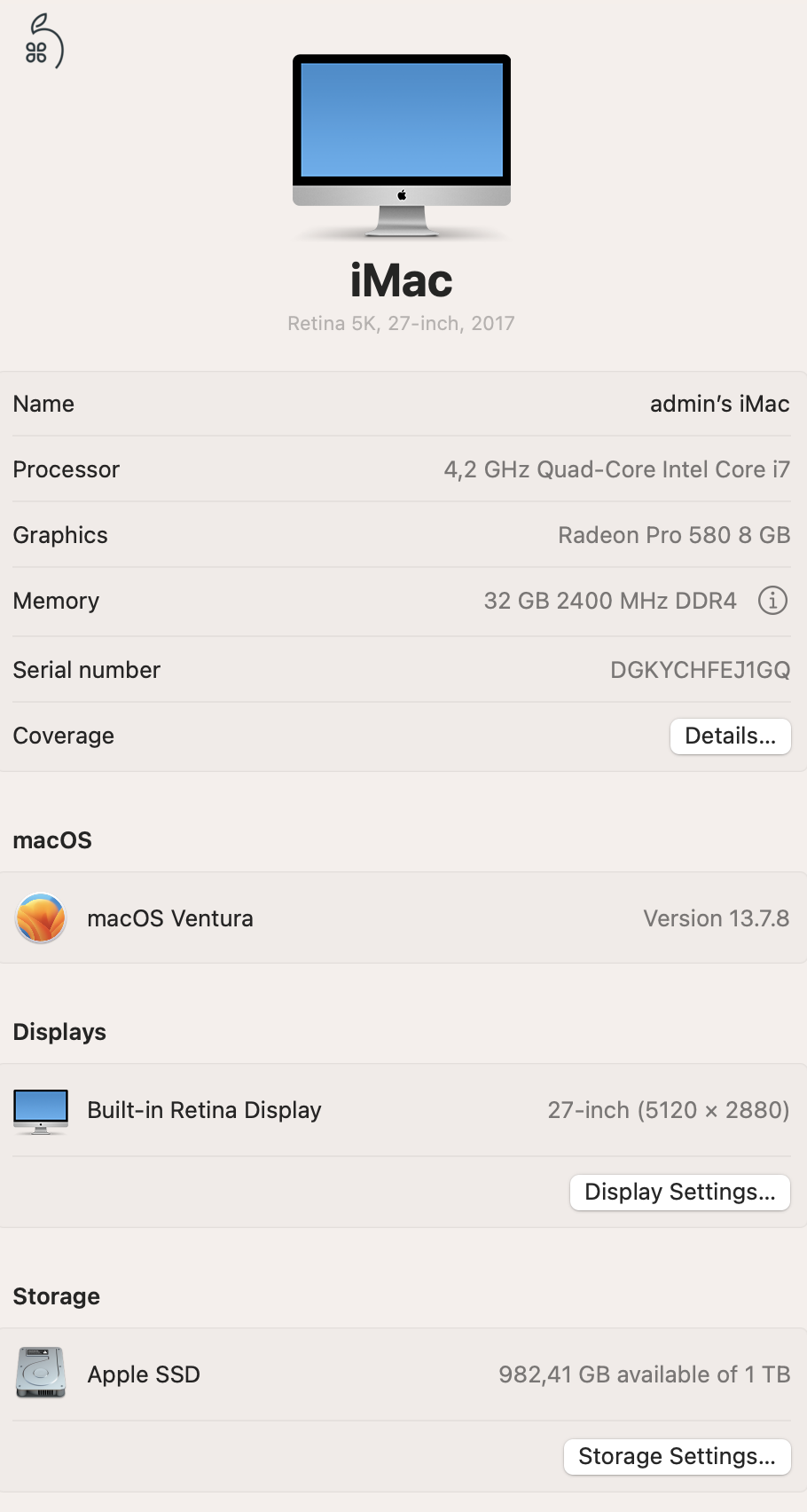 iMac 27