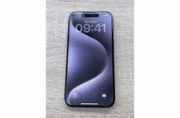 Újszerű iPhone 15 Pro 128 GB kék titán, független