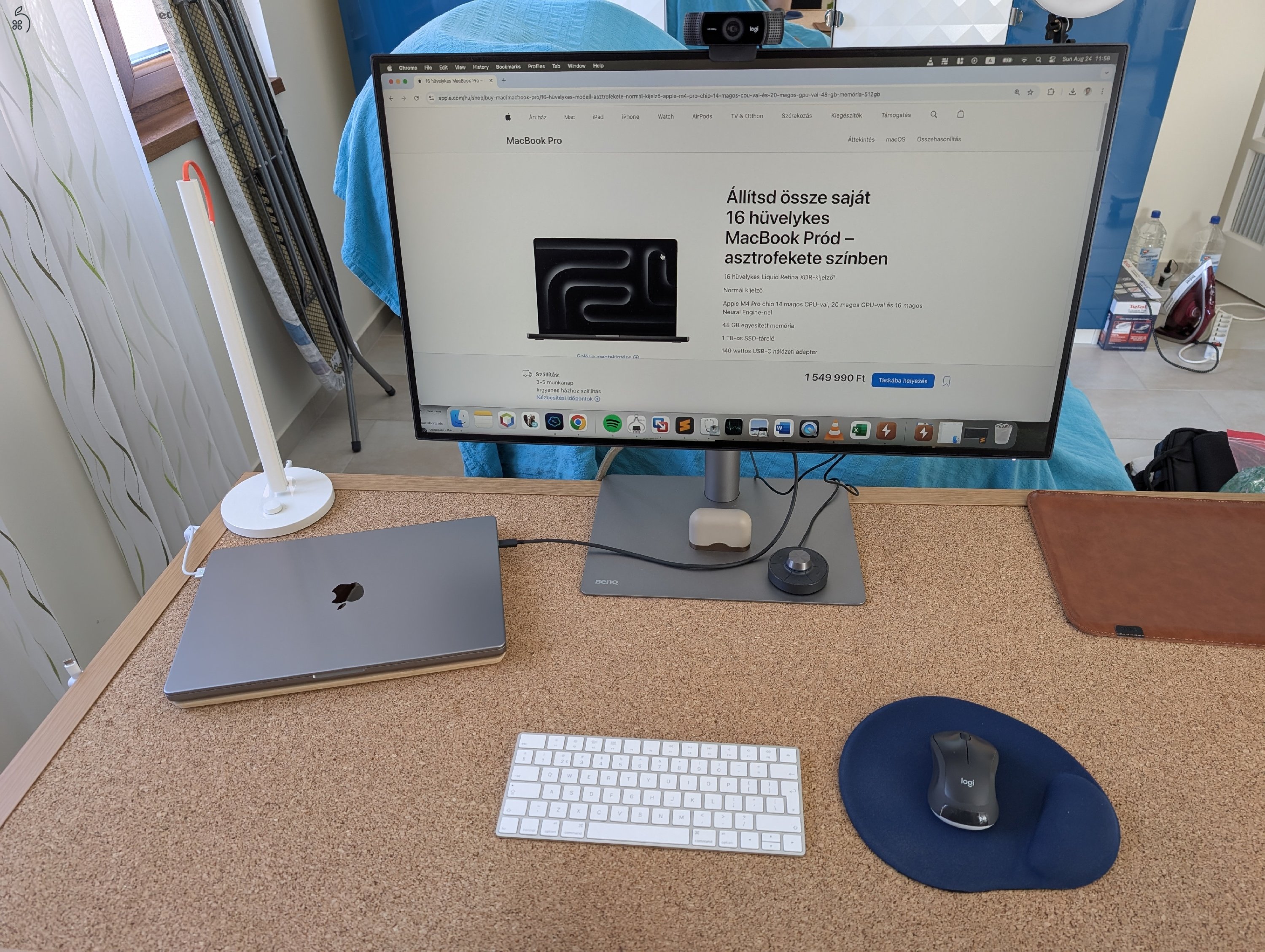 MacBook Pro 16-inch M1 Pro 16GB 512GB SSD - Magyar billentyűzet - Space Gray/asztroszürke - doboz