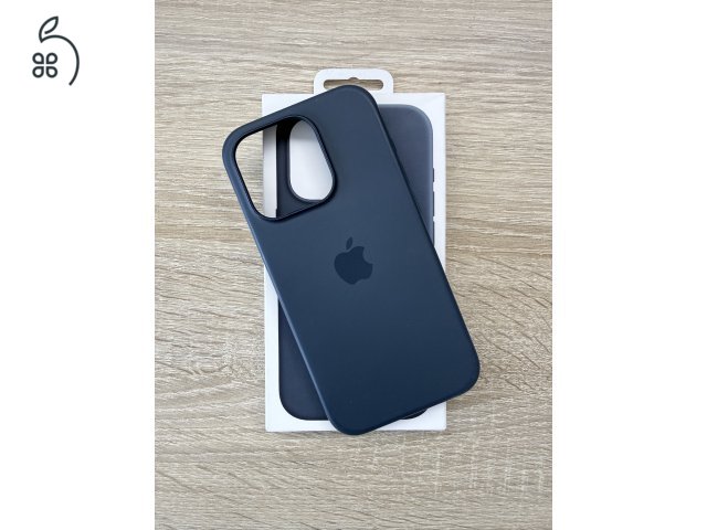 Eredeti Apple iPhone 15 Pro viharkék MagSafe szilikon tok