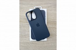 Eredeti Apple iPhone 15 Pro viharkék MagSafe szilikon tok