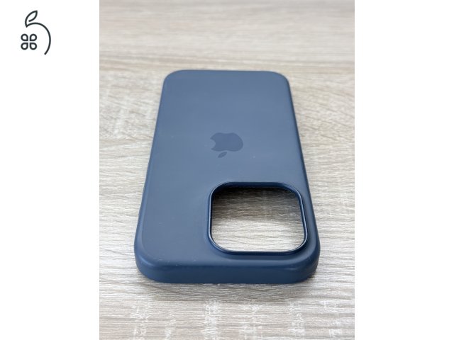 Eredeti Apple iPhone 15 Pro viharkék MagSafe szilikon tok
