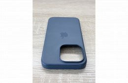 Eredeti Apple iPhone 15 Pro viharkék MagSafe szilikon tok