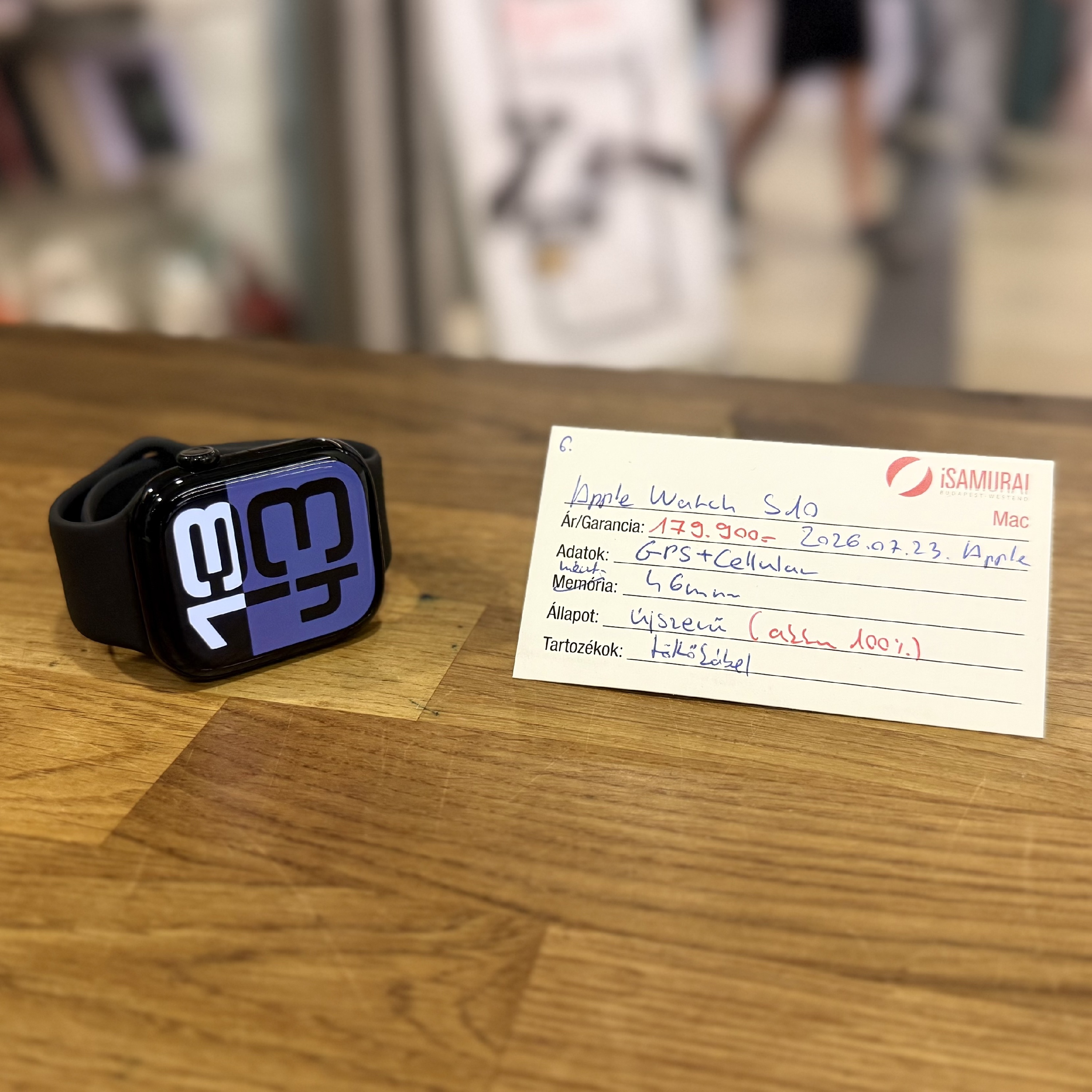 6. Apple Watch Series 10 - GPS+LTE - 46 mm - APPLE GAR - 100% AKKU