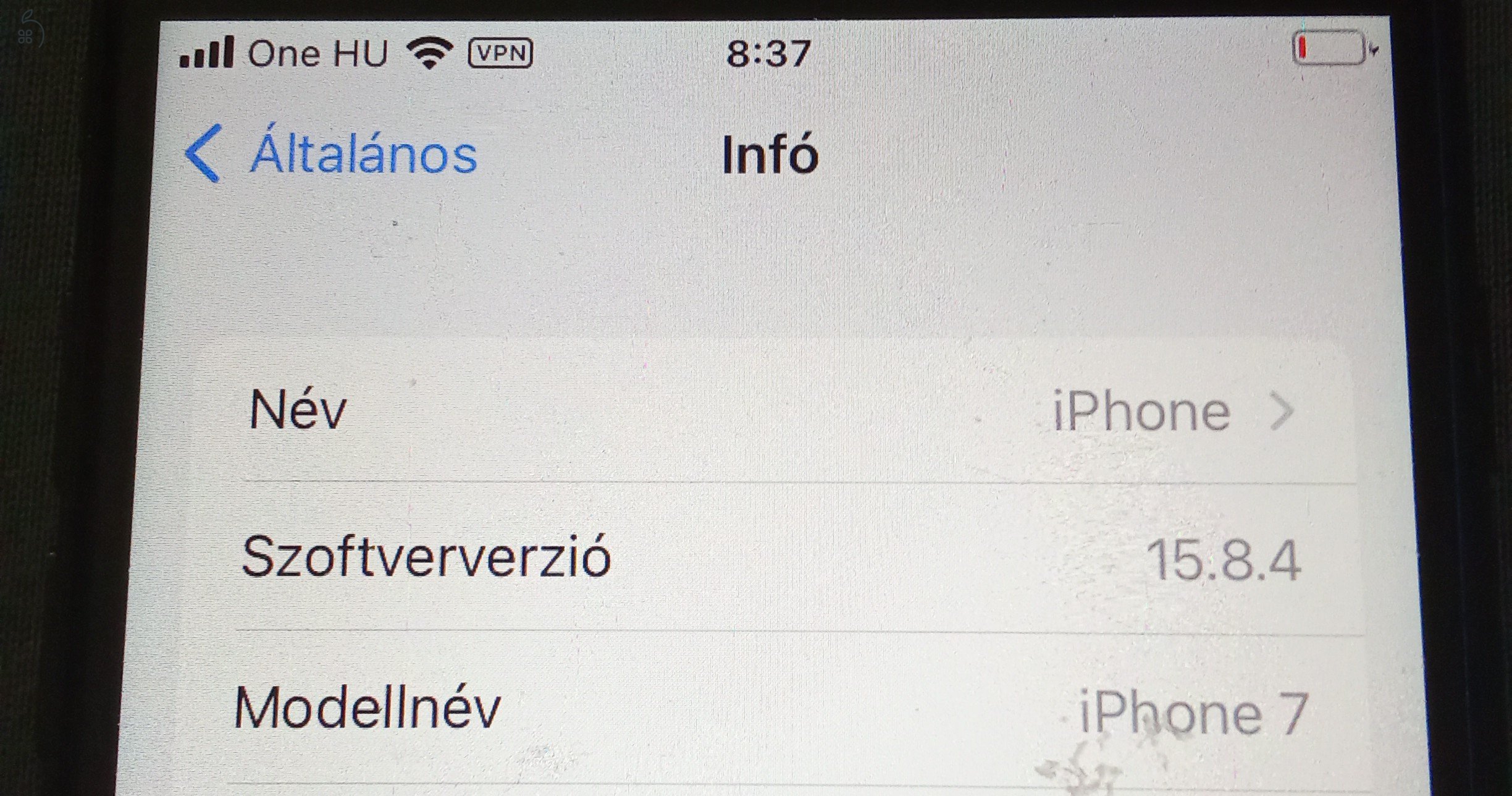 Hibátlan iphone 7 128GB