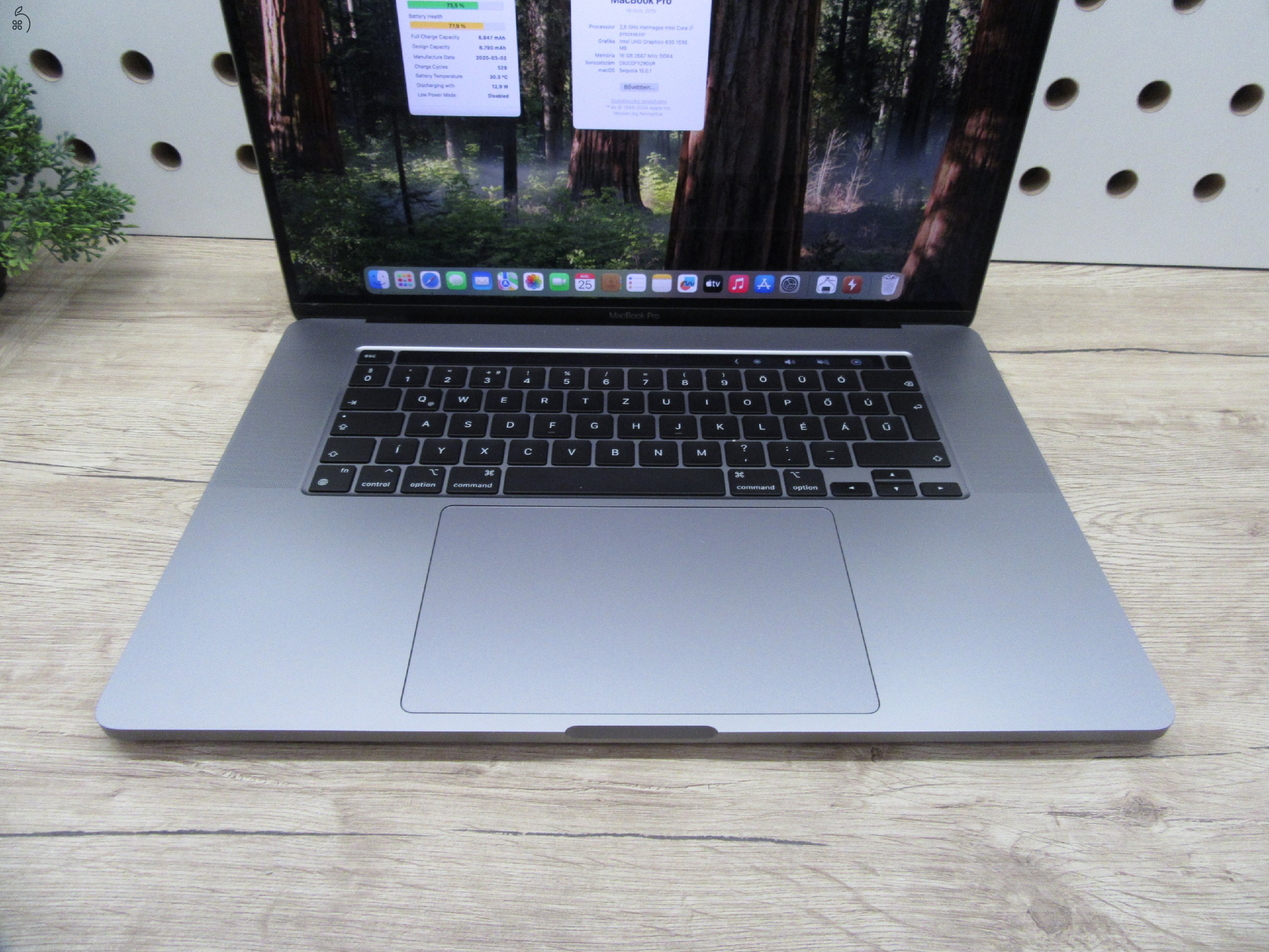 Apple Retina Macbook Pro 16 - 2019 - Használt karcmentes