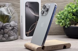 iPhone 16 Pro Natural Titanium 128GB 2 ÉV Garanciával Számlával 98% Aki