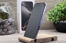 iPhone 16 Pro Natural Titanium 128GB 2 ÉV Garanciával Számlával 98% Aki