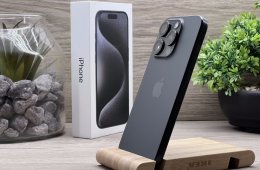 Hibátlan iPhone 15 Pro Black Titanium 128GB 2 ÉV Garanciával Számlával