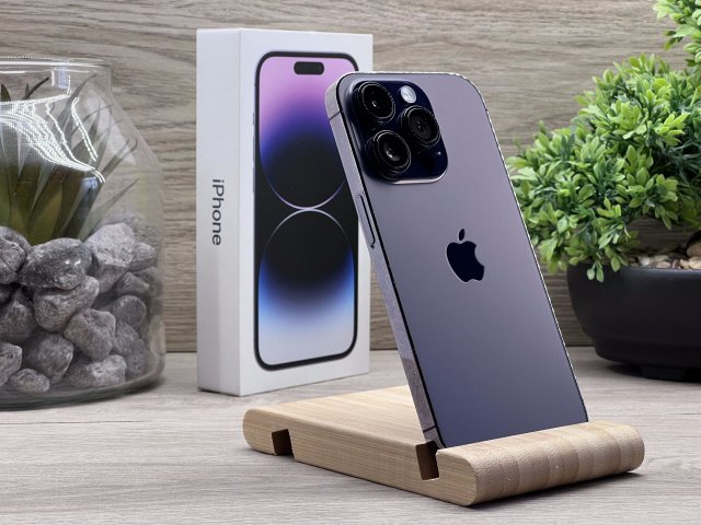 iPhone 14 Pro Purple 128GB 2 ÉV Garanciával Számlával 96% Aksi