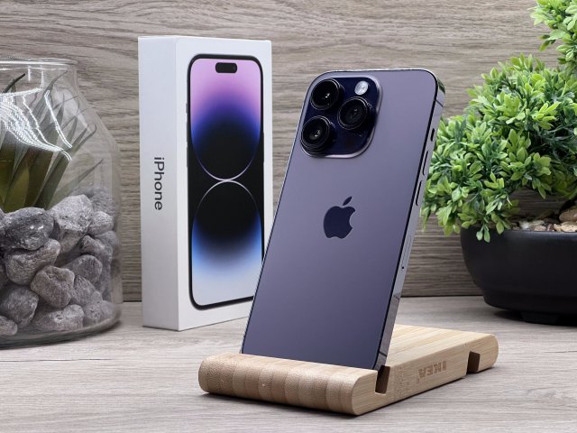 Hibátlan iPhone 14 Pro Deep Purple 128GB 2 ÉV Garanciával Számlával 93% Aksi