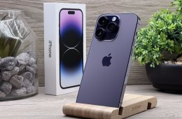 Hibátlan iPhone 14 Pro Deep Purple 128GB 2 ÉV Garanciával Számlával 93% Aksi
