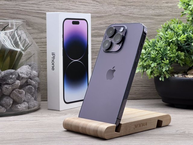 Hibátlan iPhone 14 Pro Deep Purple 128GB 2 ÉV Garanciával Számlával 93% Aksi