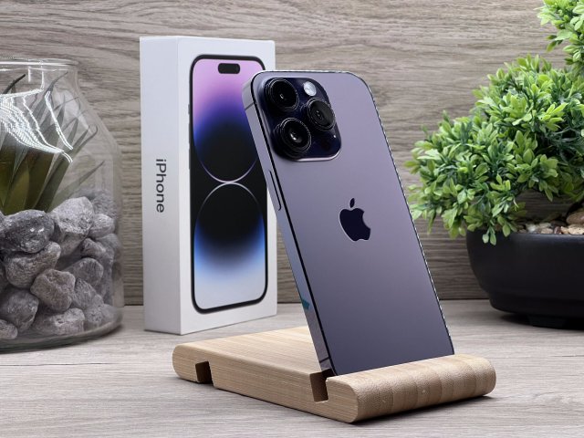 Hibátlan iPhone 14 Pro Deep Purple 128GB 2 ÉV Garanciával Számlával 93% Aksi