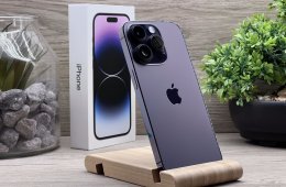 Hibátlan iPhone 14 Pro Deep Purple 128GB 2 ÉV Garanciával Számlával 93% Aksi
