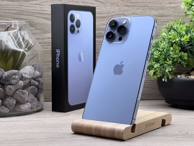 iPhone 13 Pro Max Sierra Blue 128GB 2 ÉV Garanciával Számlával 91% Aksi