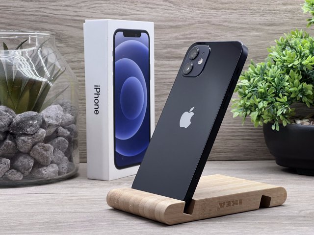 iPhone 12 Black 64GB 2 ÉV Garanciával Számlával 90% Aksi