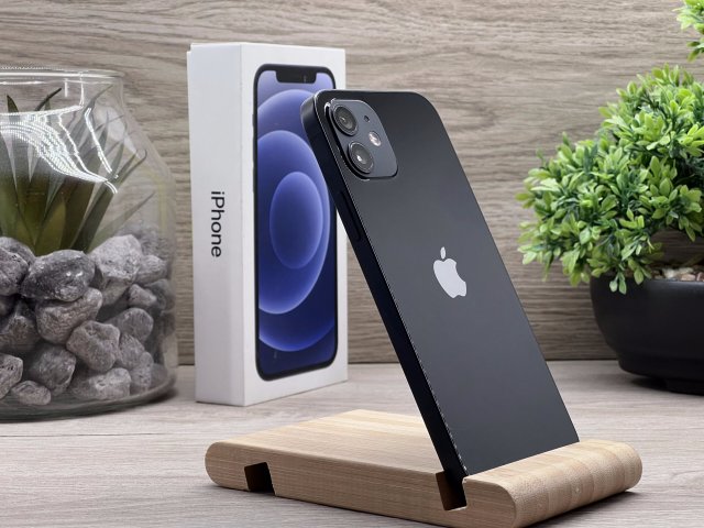 iPhone 12 Black 64GB 2 ÉV Garanciával Számlával 90% Aksi
