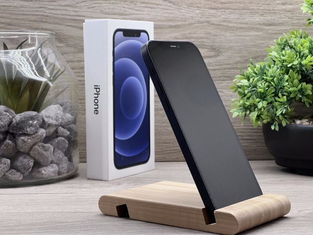 iPhone 12 Black 64GB 2 ÉV Garanciával Számlával 90% Aksi