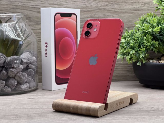 Hibátlan iPhone 12 Red 128GB 2 ÉV Garanciával Számlával 100% Aksi