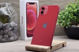 Hibátlan iPhone 12 Red 128GB 2 ÉV Garanciával Számlával 100% Aksi
