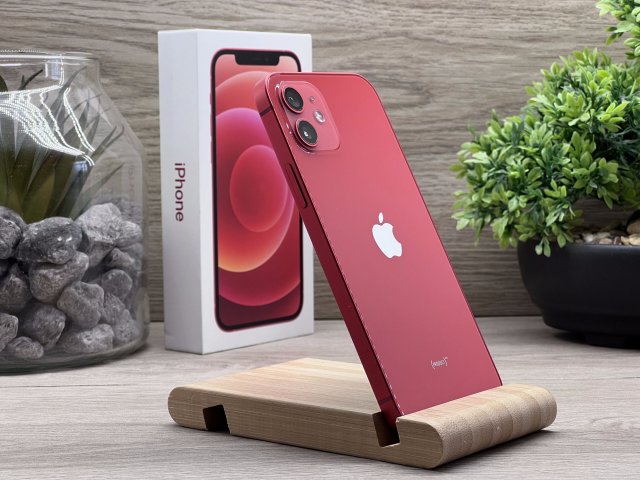 Hibátlan iPhone 12 Red 128GB 2 ÉV Garanciával Számlával 100% Aksi