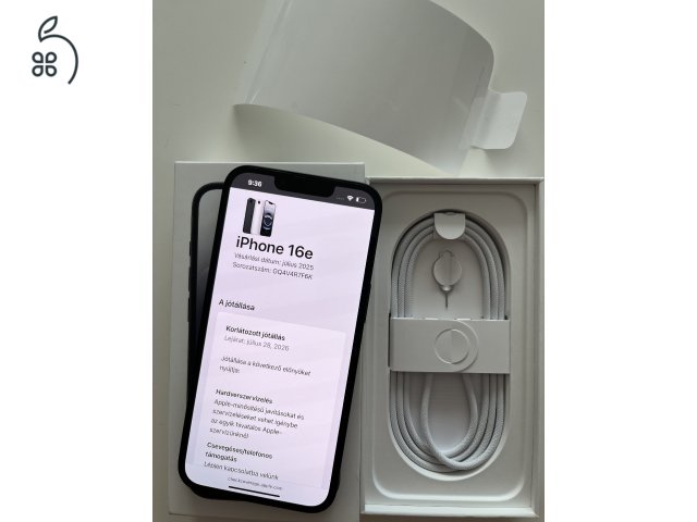 iPhone 16e 128GB Új! 36 hónap garancia!