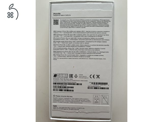 iPhone 16e 128GB Új! 36 hónap garancia!