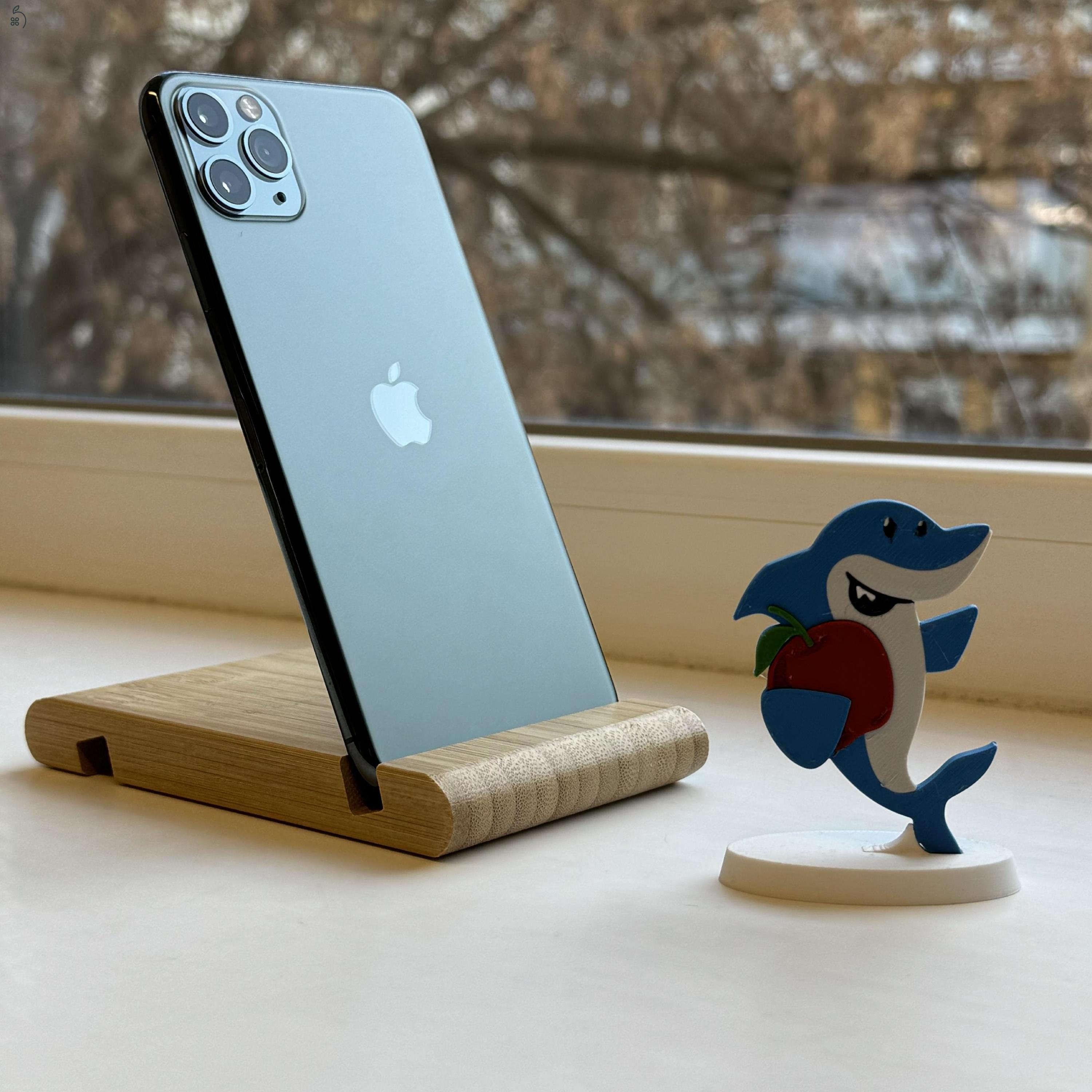 GYÖNYÖRŰ iPhone 11 Pro Max 256GB Midnight Green -1 ÉV GARANCIA - Kártyafüggetlen, MS3270