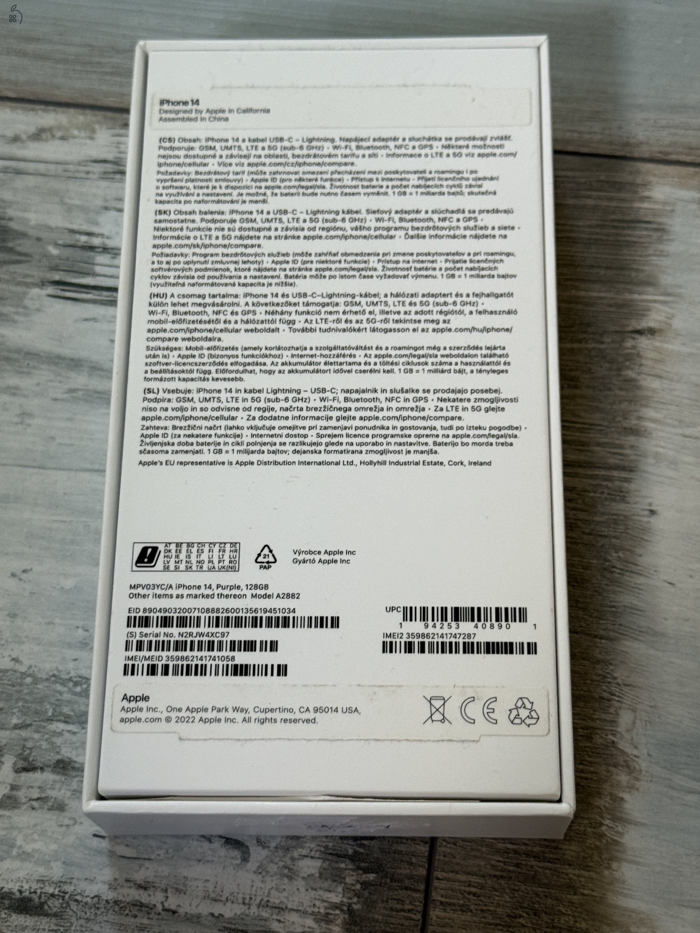 iPhone 14 Purple 128 GB