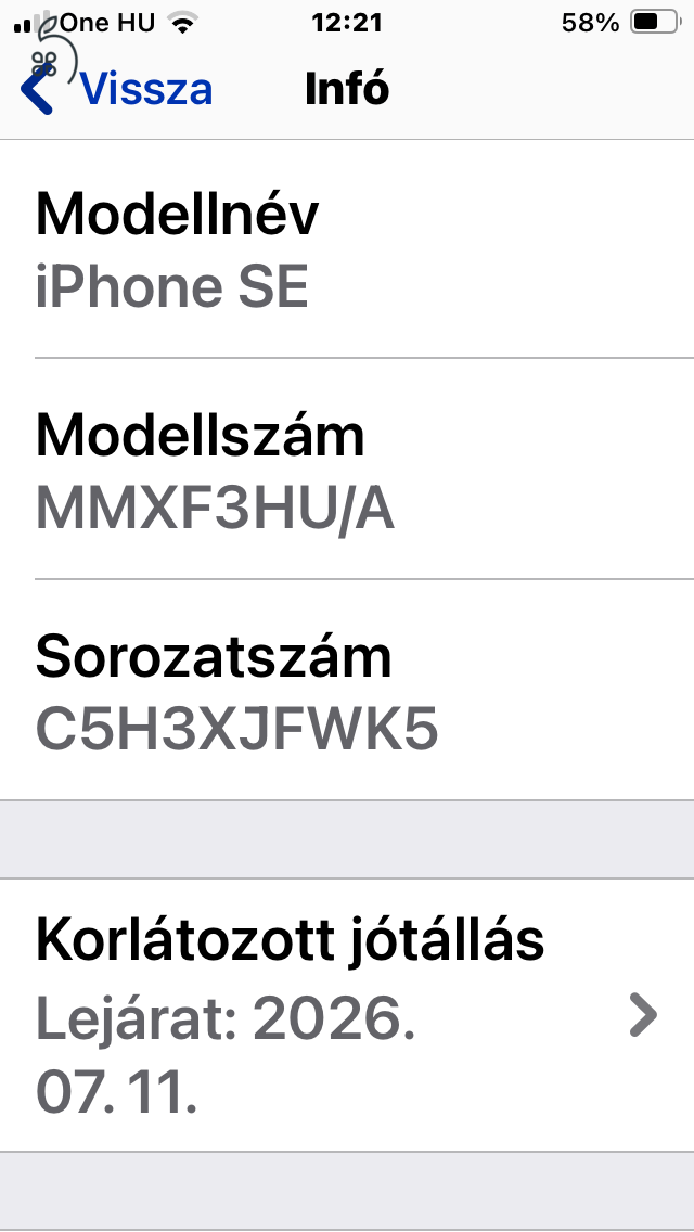 Iphone SE3 2022