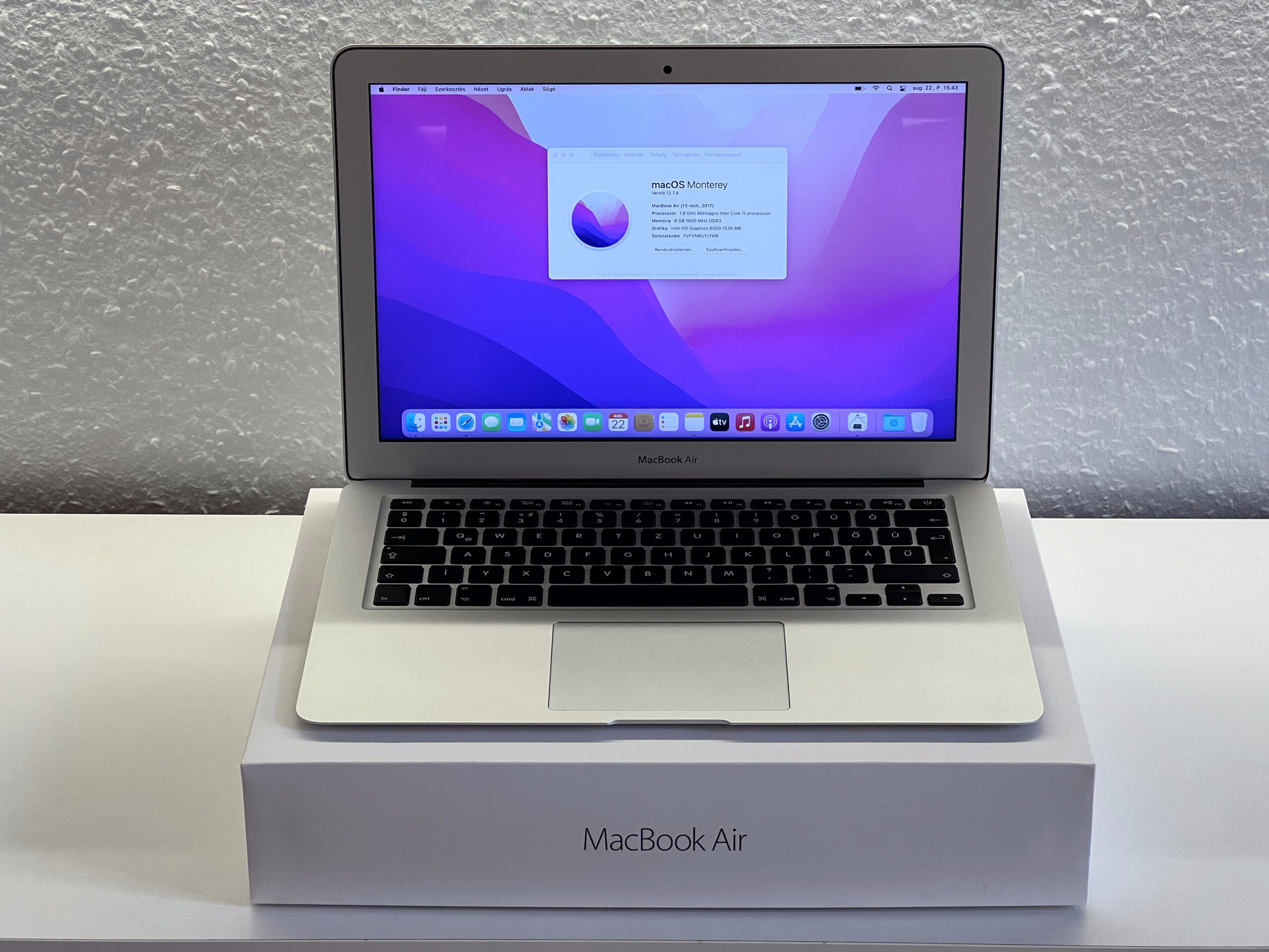 Hibátlan MacBook Air 2017 13 128GB 2 ÉV Garanciával Számlával