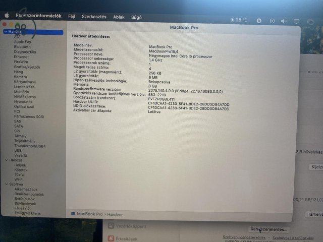 Macbook Pro 13 2020 Retina 128GB