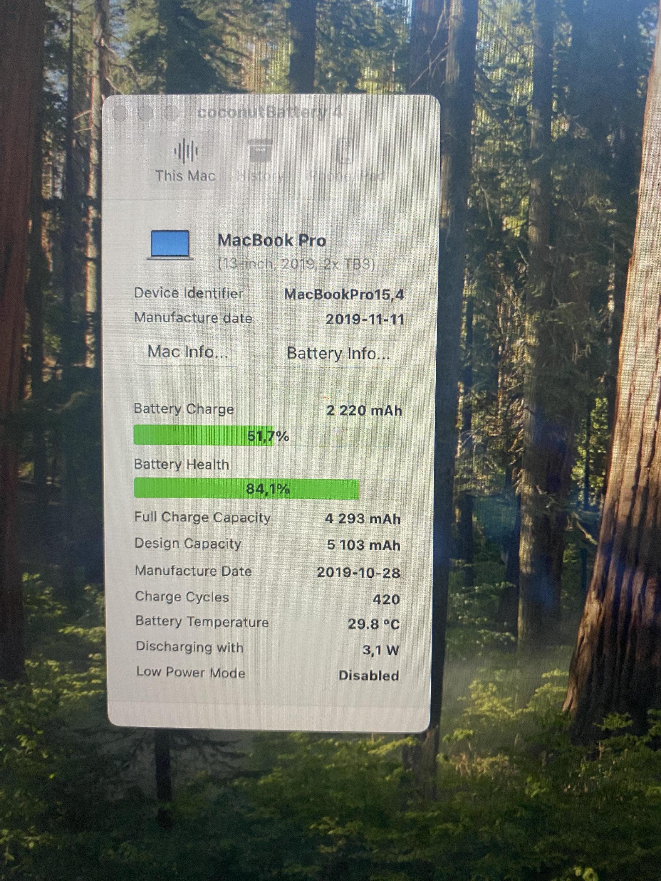 Macbook Pro 13 2020 Retina 128GB