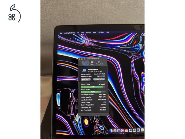 Macbook pro 2016 touchbar 8/256 magyar bill