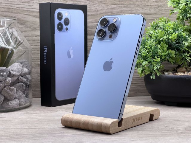 Hibátlan iPhone 13 Pro Max Sierra Blue 128GB 2 ÉV Garanciával Számlával 100% Aksi