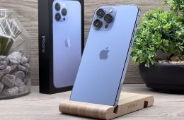 Hibátlan iPhone 13 Pro Max Sierra Blue 128GB 2 ÉV Garanciával Számlával 100% Aksi