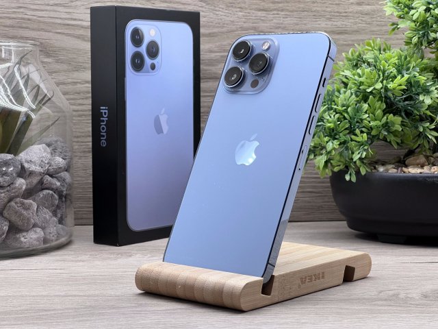 Hibátlan iPhone 13 Pro Max Sierra Blue 128GB 2 ÉV Garanciával Számlával 100% Aksi