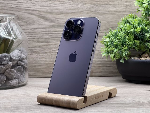 Phone 14 Pro Deep Purple 128GB 2 ÉV Garanciával Számlával 90% Aksi