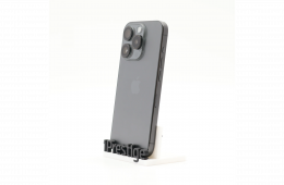 + Ajándékkal és 1 év garanciával! Felújított iPhone 15 Pro 256 GB Black Titanium