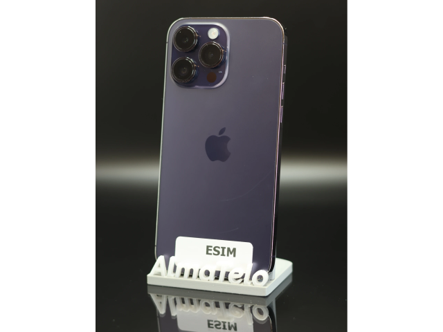 Apple iPhone 14 Pro Max eSIM 256 GB Deep Purple 100% akku - 12 HÓ GARANCIA