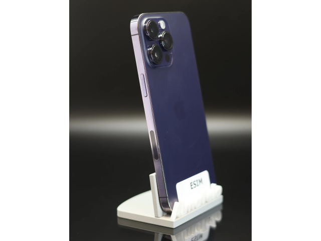Apple iPhone 14 Pro Max eSIM 256 GB Deep Purple 100% akku - 12 HÓ GARANCIA