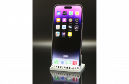 Apple iPhone 14 Pro Max eSIM 256 GB Deep Purple 100% akku - 12 HÓ GARANCIA