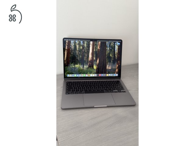 Apple Macbook Air M2 /asztroszürke, 8/256, HU bill, 100% akku, garanciás/