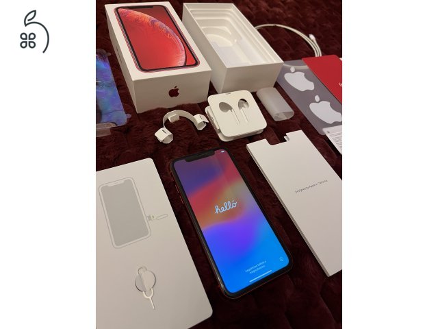 Karcmentes, új állapotban lévő Apple iPhone XR 64GB Product Red