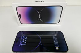 Üzletből, garanciával, iPhone 14 Pro Max 512 Lila, újszerű állapot, doboz, kábel