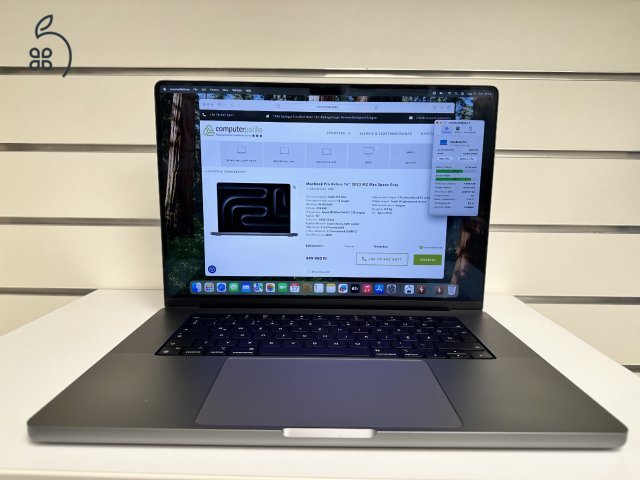 Üzletből, garanciával, MacBook Pro Retina 16″ M2 Max 96GB RAM/38Mag GPU/2TB SSD Space Gray
